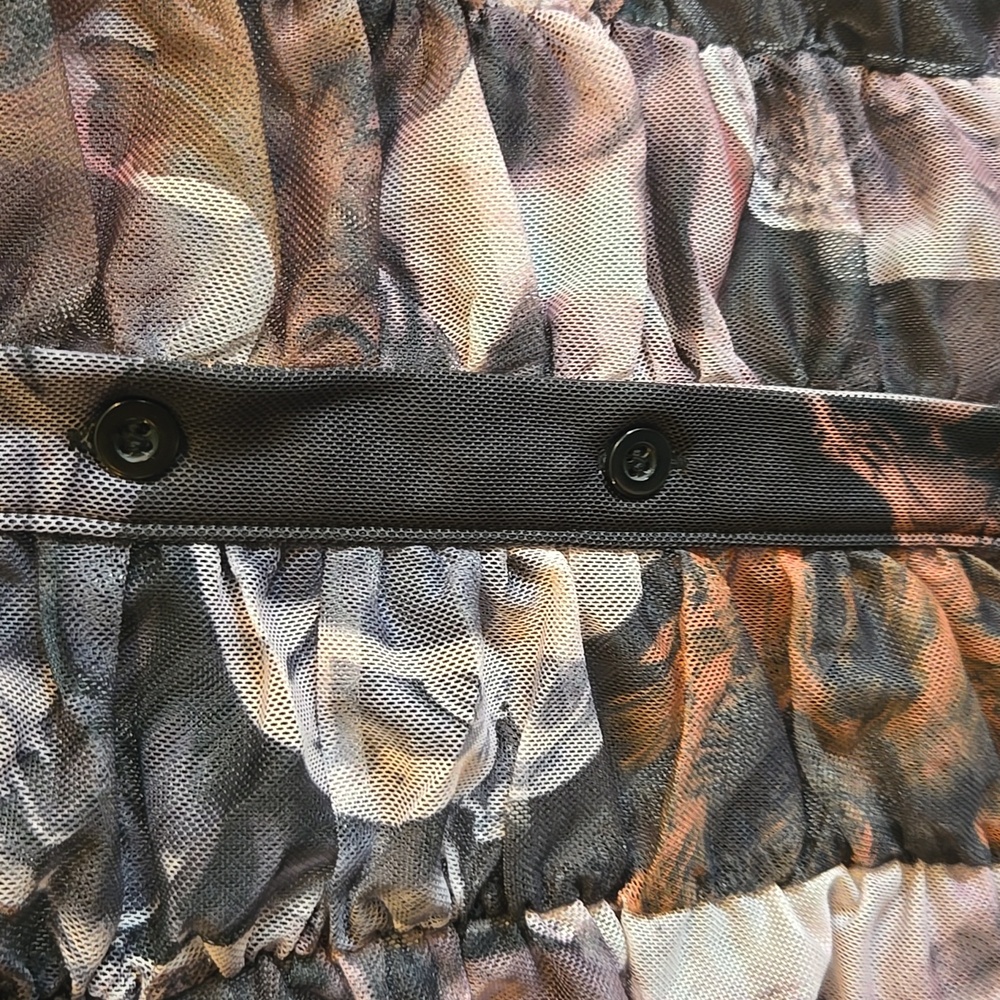 PrettyLittleThing-Draped lavender/gray print straight dress Sz 8 - Picture 4 of 16